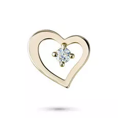 Подвеска из желтого золота с бриллиантом э0301пд02130700