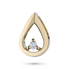 Подвеска из желтого золота с бриллиантом э0301пд03152300