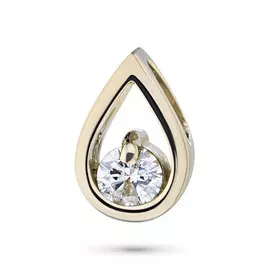 Подвеска из желтого золота с бриллиантом э0301пд03155000