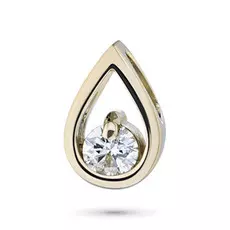 Подвеска из желтого золота с бриллиантом э0301пд03155000