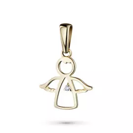 Подвеска из желтого золота с бриллиантом э0301пд03171700