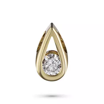 Подвеска из желтого золота с бриллиантом э0301пд04170400