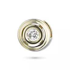 Подвеска из желтого золота с бриллиантом э0301пд04175900