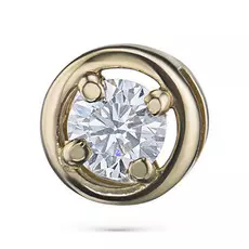 Подвеска из желтого золота с бриллиантом э0301пд04176000