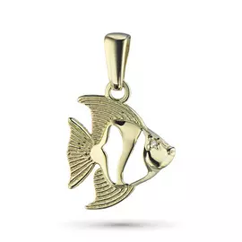 Подвеска из желтого золота с бриллиантом э0301пд04200828