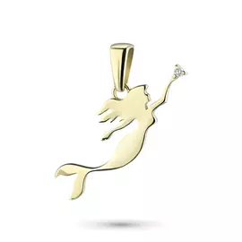 Подвеска из желтого золота с бриллиантом э0301пд04200830