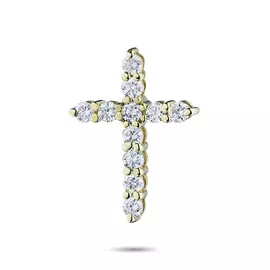 Подвеска из желтого золота с бриллиантом э0301пд04201166