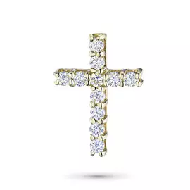 Подвеска из желтого золота с бриллиантом э0301пд04201469