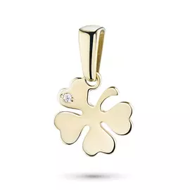 Подвеска из желтого золота с бриллиантом э0301пд04202396