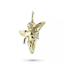 Подвеска из желтого золота с бриллиантом э0301пд04202712