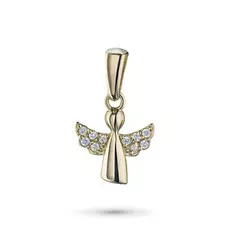 Подвеска из желтого золота с бриллиантом э0301пд04202765