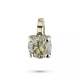 Подвеска из желтого золота с бриллиантом э0301пд04202858