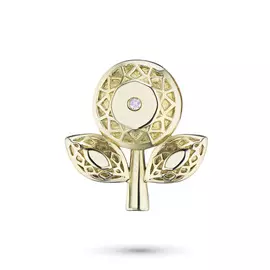 Подвеска из желтого золота с бриллиантом э0301пд04202939