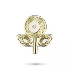Подвеска из желтого золота с бриллиантом э0301пд04202939
