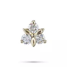 Подвеска из желтого золота с бриллиантами э0301пд04210012