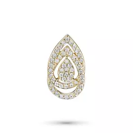 Подвеска из желтого золота с бриллиантами э0301пд04210025