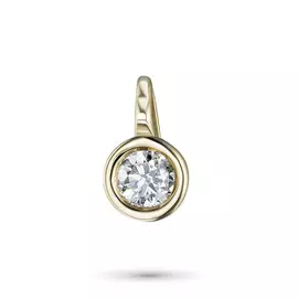 Подвеска из желтого золота с бриллиантом э0301пд04210207