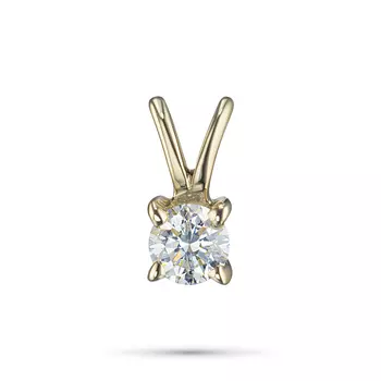 Подвеска из желтого золота с бриллиантом э0301пд04220203