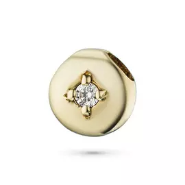 Подвеска из желтого золота с бриллиантом э0301пд05050500