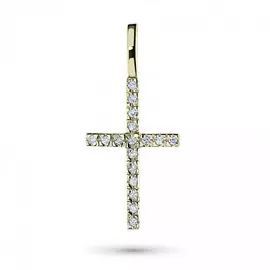 Подвеска из желтого золота с бриллиантом э0301пд05101200