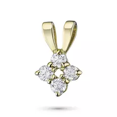 Подвеска из желтого золота с бриллиантами э0301пд06173900