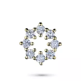 Подвеска из желтого золота с бриллиантом э0301пд06174100