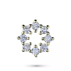 Подвеска из желтого золота с бриллиантом э0301пд06174100