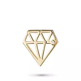 Подвеска из желтого золота с бриллиантом э0301пд07172100