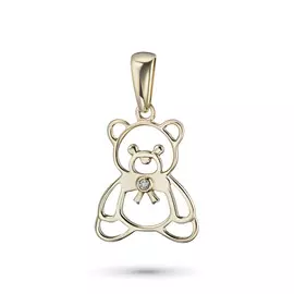 Подвеска из желтого золота с бриллиантом э0301пд07174900