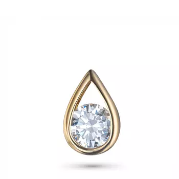 Подвеска из желтого золота с бриллиантом э0301пд07183800