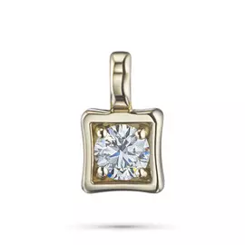 Подвеска из желтого золота с бриллиантом э0301пд07200217