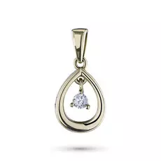 Подвеска из желтого золота с бриллиантом э0301пд08173400