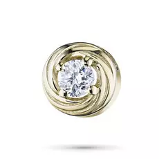 Подвеска из желтого золота с бриллиантом э0301пд08185200