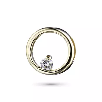 Подвеска из желтого золота с бриллиантом э0301пд09152100