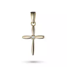 Подвеска из желтого золота с бриллиантом э0301пд09152500