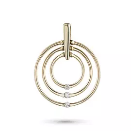 Подвеска из желтого золота с бриллиантами э0301пд09181100