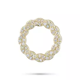 Подвеска из желтого золота с бриллиантами э0301пд09210006