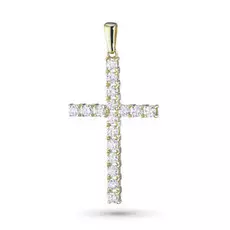 Подвеска из желтого золота с бриллиантом э0301пд10131200