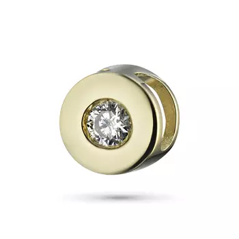 Подвеска из желтого золота с бриллиантом э0301пд10153000