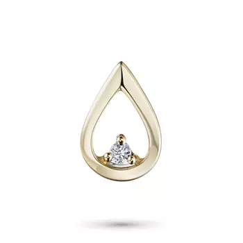 Подвеска из желтого золота с бриллиантом э0301пд10174700