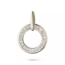 Подвеска из желтого золота с бриллиантом э0301пд10176700