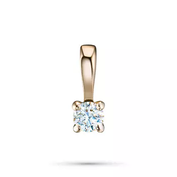 Подвеска из желтого золота с бриллиантом э0301пд10200129