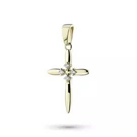 Подвеска из желтого золота с бриллиантами э0301пд11149500