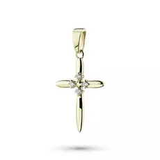 Подвеска из желтого золота с бриллиантом э0301пд11149500