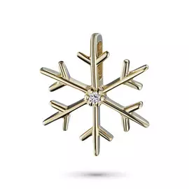 Подвеска из желтого золота с бриллиантом э0301пд11173200