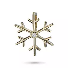 Подвеска из желтого золота с бриллиантом э0301пд11173200