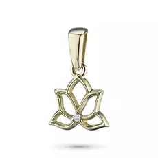 Подвеска из желтого золота с бриллиантом э0301пд11173300