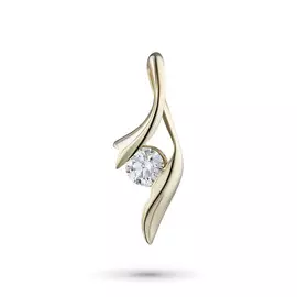 Подвеска из желтого золота с бриллиантом э0301пд11200501