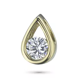 Подвеска из желтого золота с бриллиантом э0301пд12102500