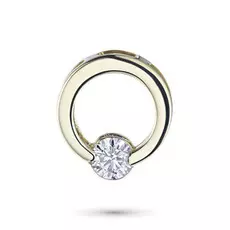 Подвеска из желтого золота с бриллиантом э03п121427